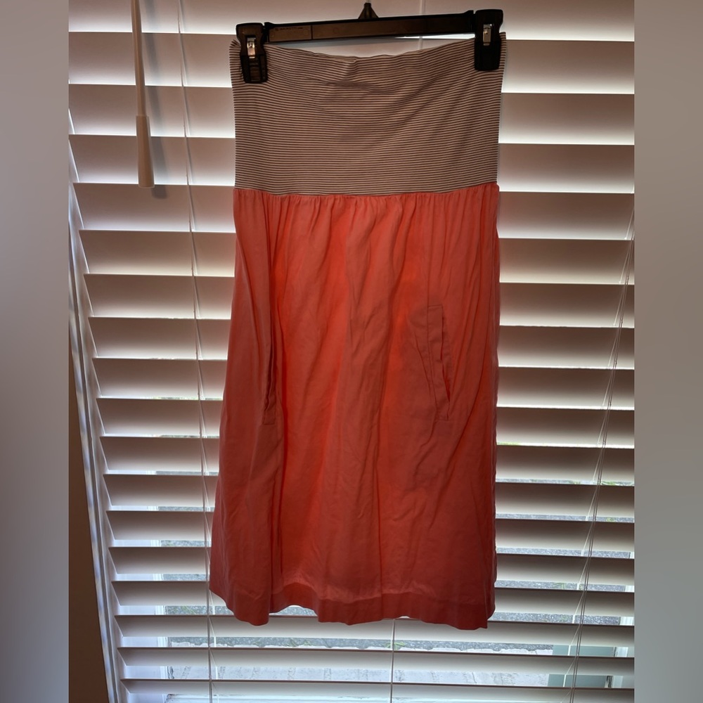 Theory strapless dress